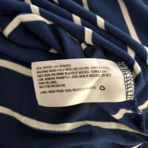 AVA & VIV BASIC TOP BLUE LONG SLEEVE RAYON SPANDEX SIZE 4X - Picture 8 of 10